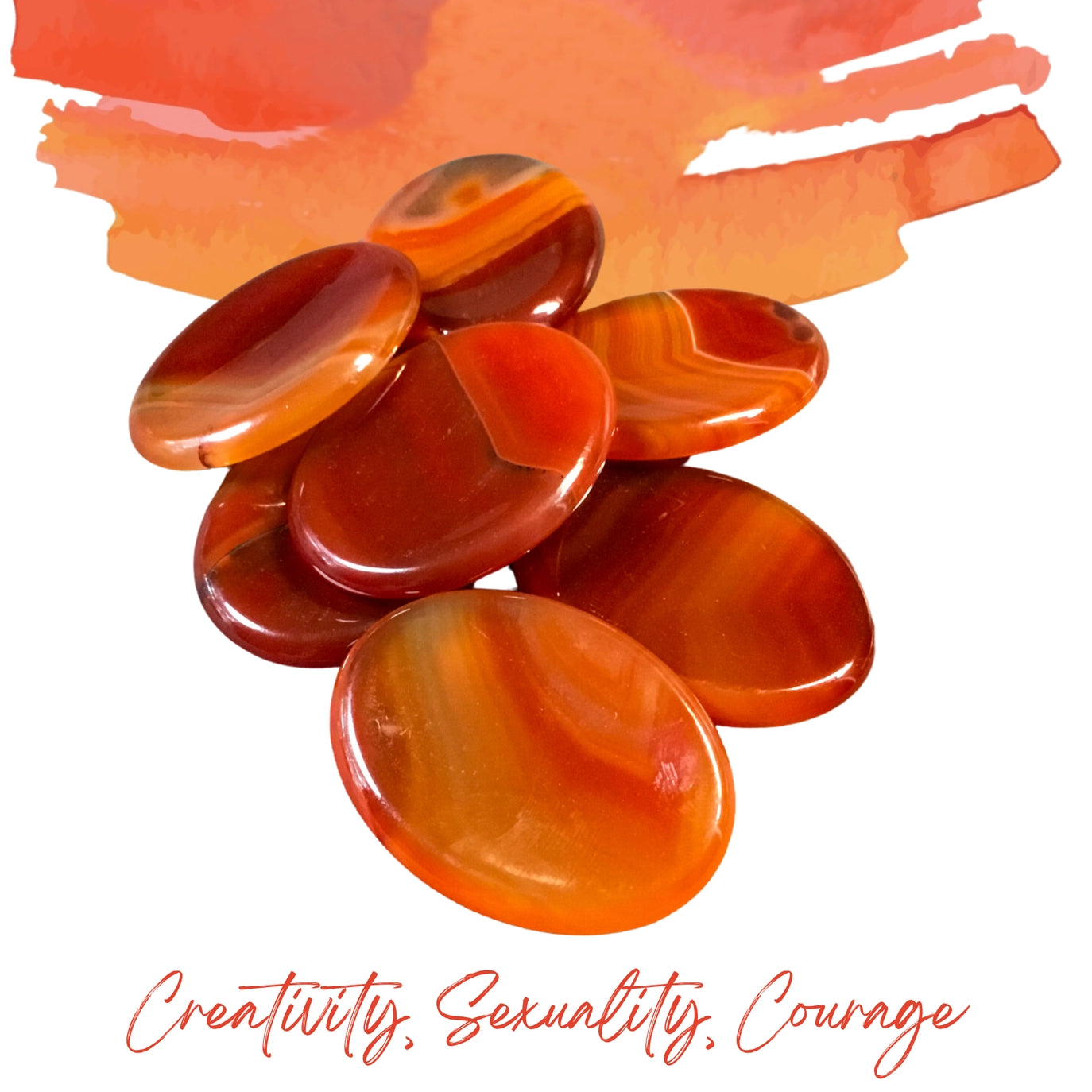 Carnelian Worry Stone