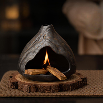 Gilded Iron Glaze - Volcano Fireplace: Gilt Iron Glaze