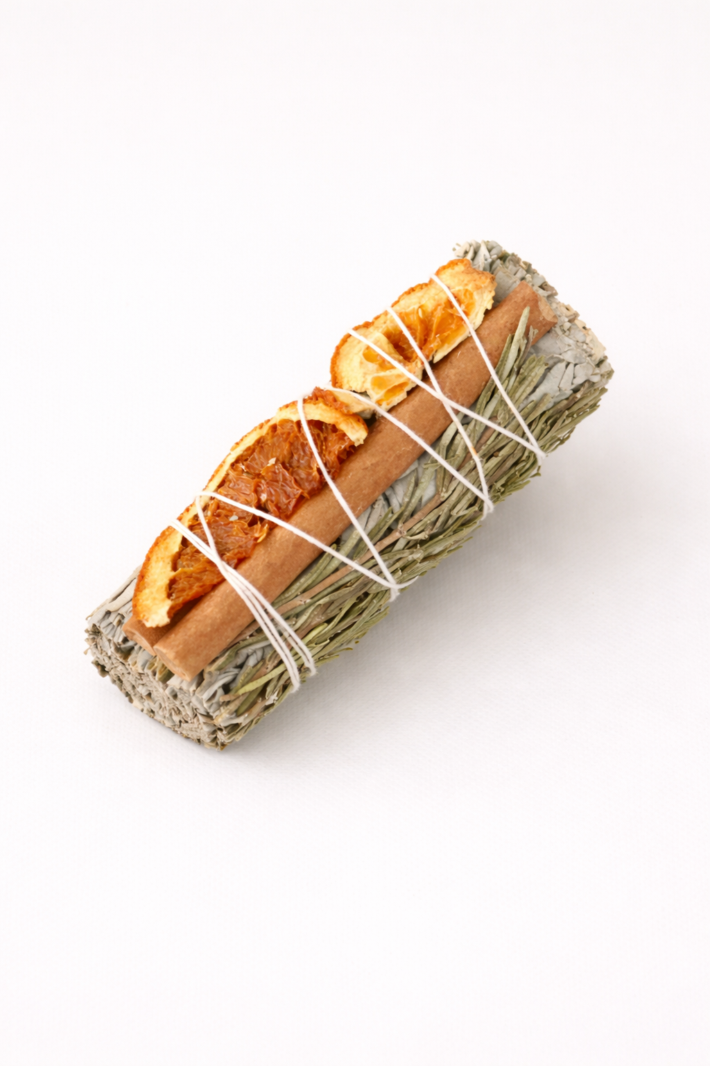 White Sage Smudge Sticks w/ Orange, Cinnamon & Rosemary Bulk