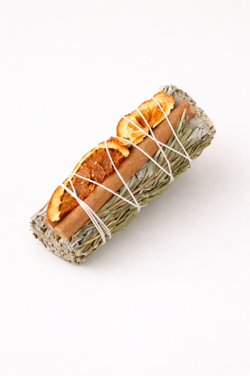 White Sage Smudge Sticks w/ Orange, Cinnamon & Rosemary Bulk