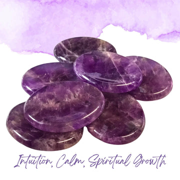 Amethyst Worry Stone