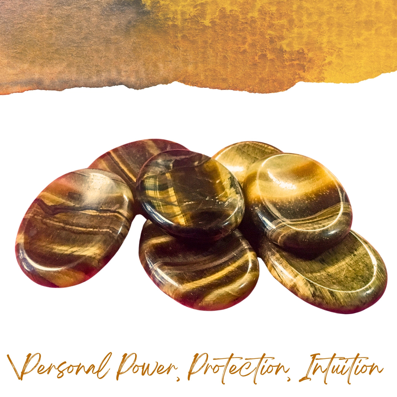 Tiger's Eye Worry Stone